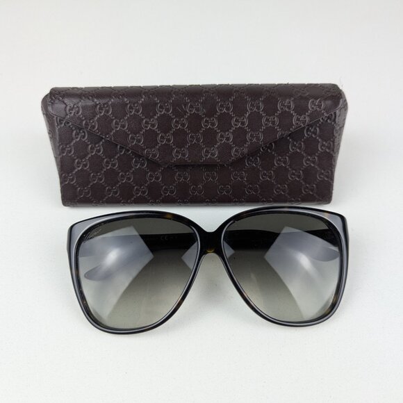 Gucci GG 3539/S 62-11-135 Sunglasses Gazha Brown Made In Italy with Case main image 5